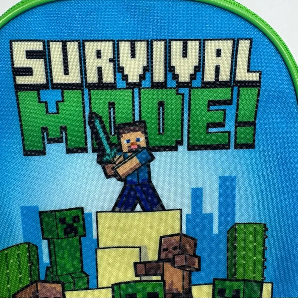 Bioworld Minecraft Gray and Green Toddler Age‎ 3+ Backpack